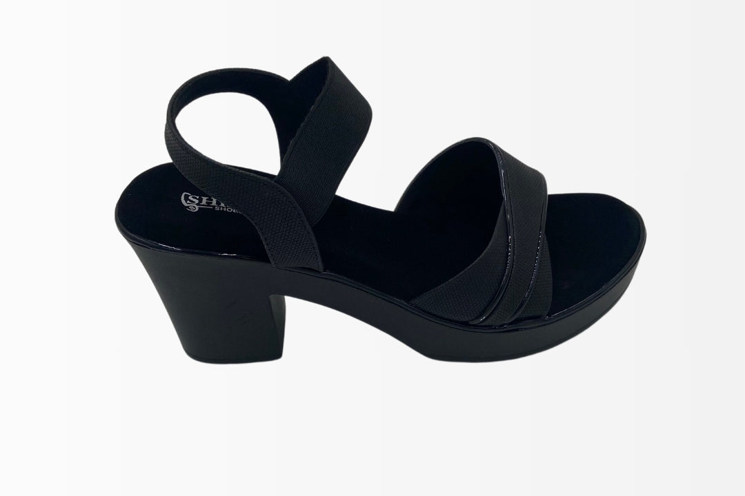Cross-Strap Wedge Sandals