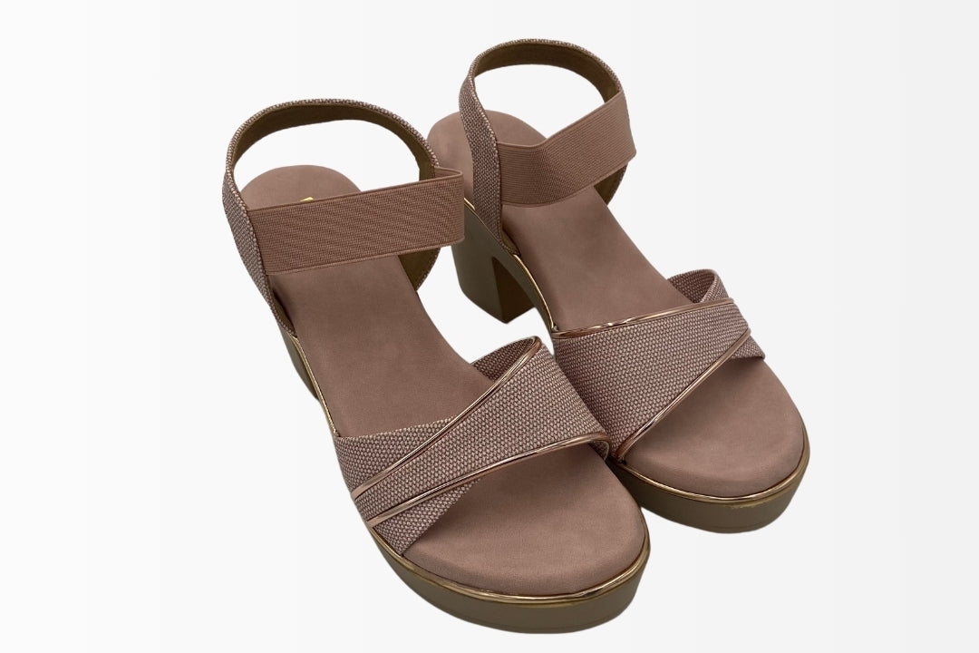 Cross-Strap Wedge Sandals