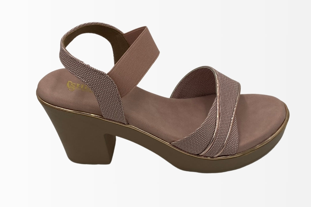 Cross-Strap Wedge Sandals