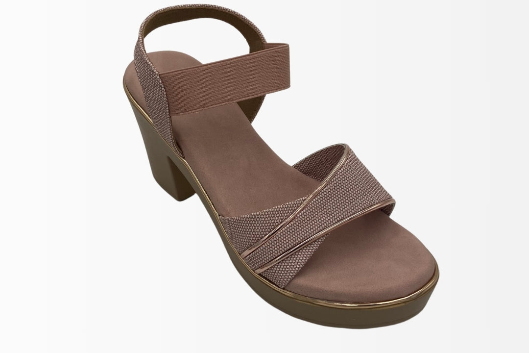Cross-Strap Wedge Sandals
