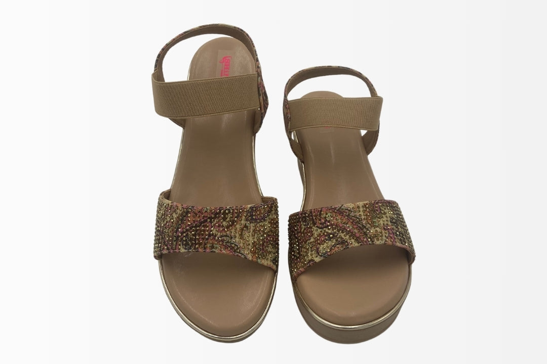 Paisley Wedge Sandals