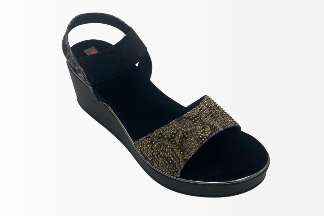 Paisley Wedge Sandals