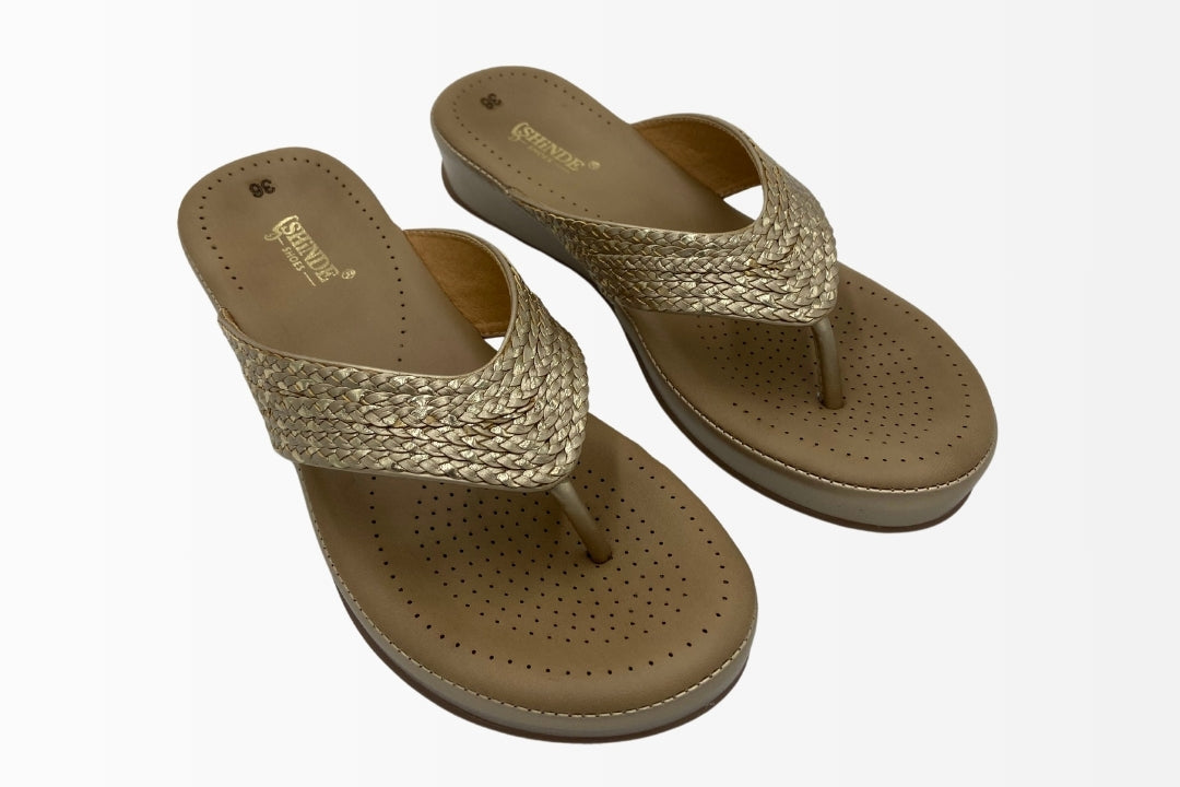 Woven Strap Comfort Sandals