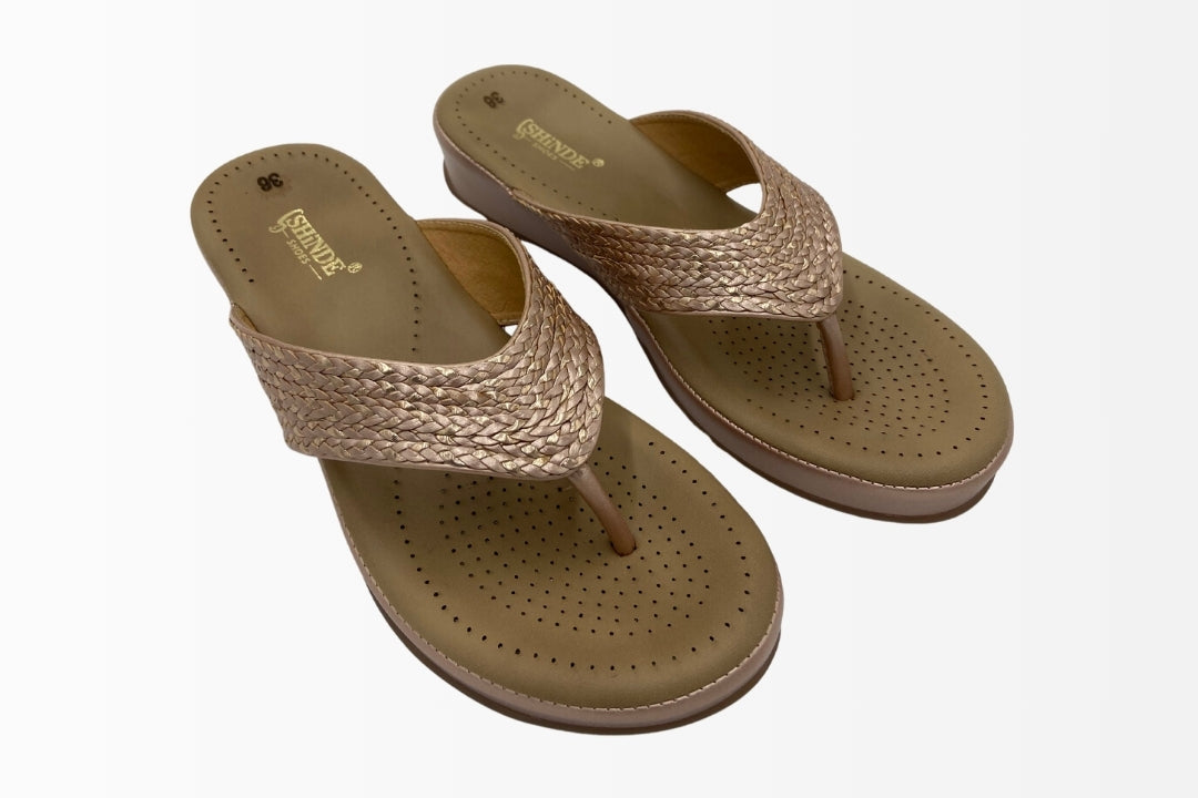 Woven Strap Comfort Sandals