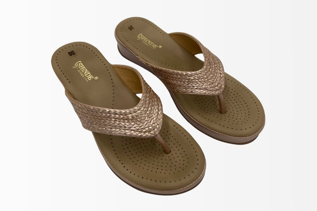 Woven Strap Comfort Sandals