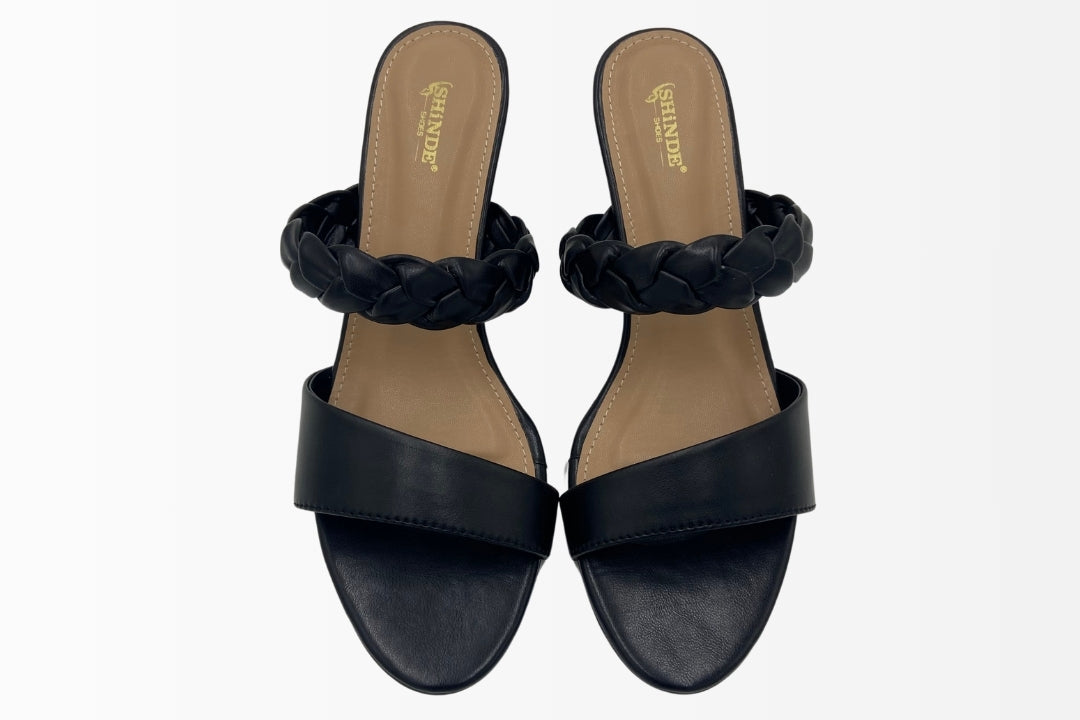Braided Heel Sandals