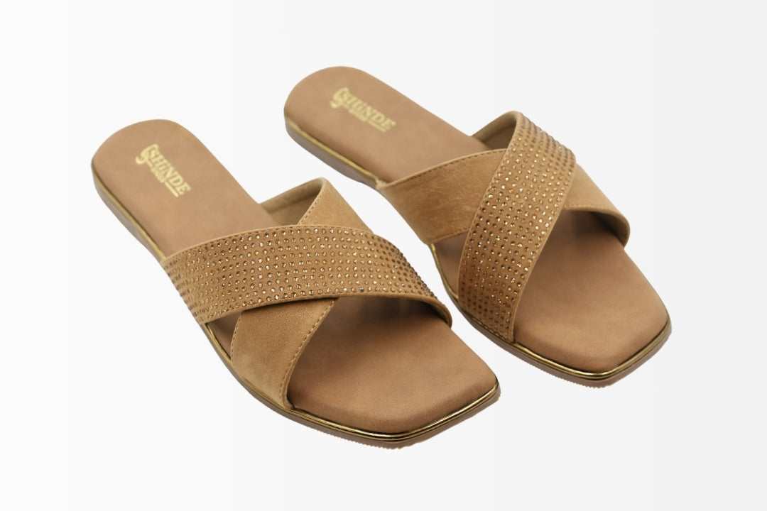 Gleam Luxe Flat Sandals