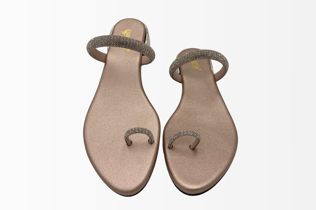 Celeste Crystal Toe-Ring Flats