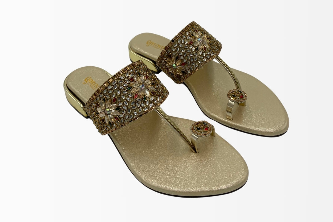 Royal Radiance Embellished Flats