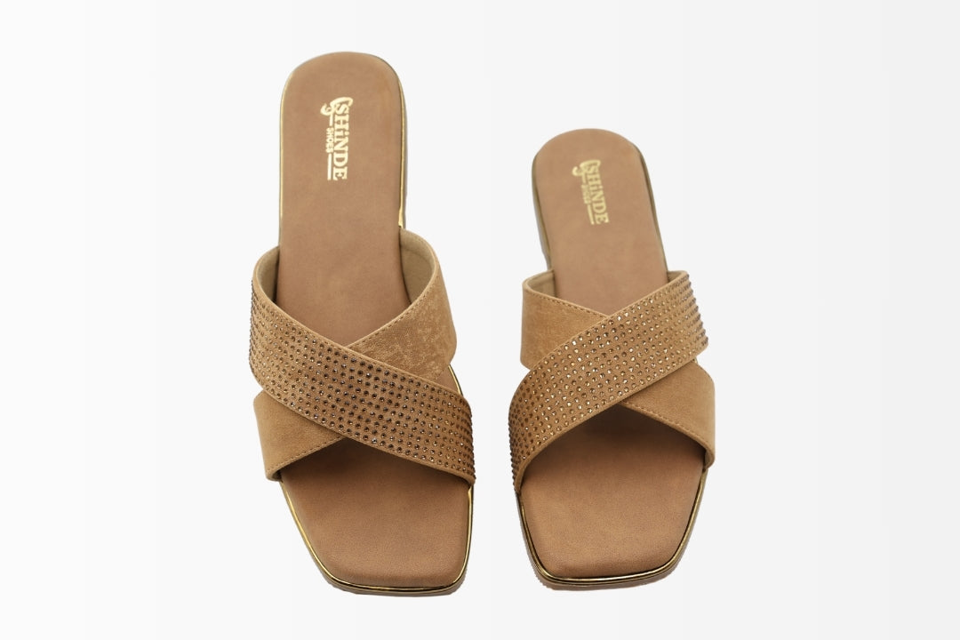 Gleam Luxe Flat Sandals