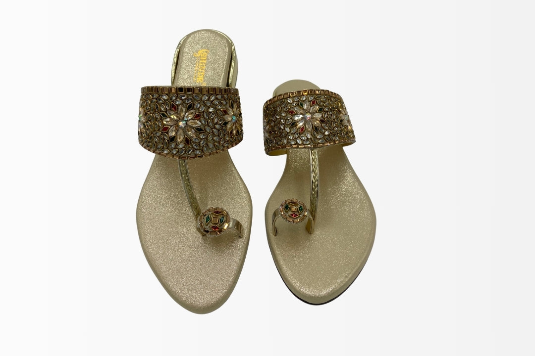 Royal Radiance Embellished Flats