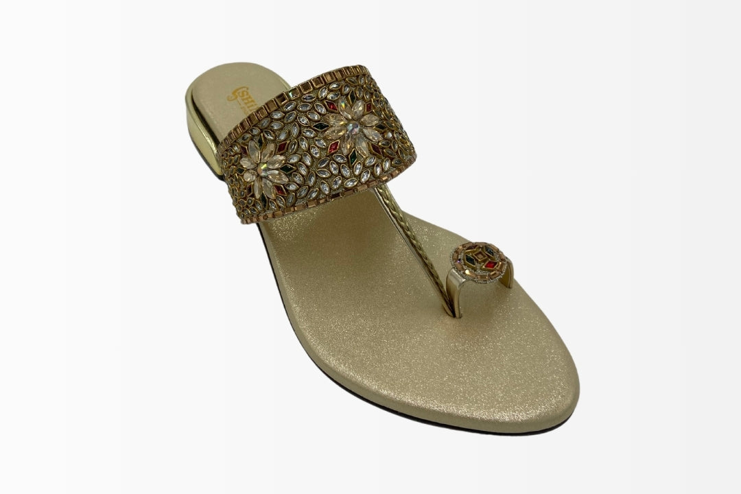 Royal Radiance Embellished Flats