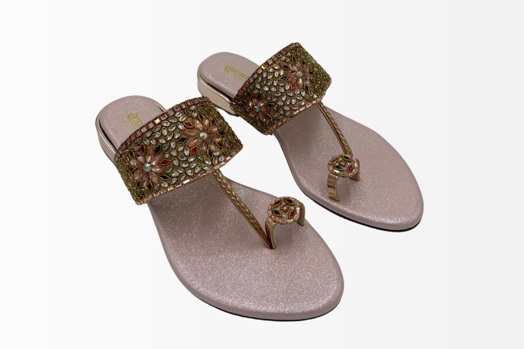 Royal Radiance Embellished Flats