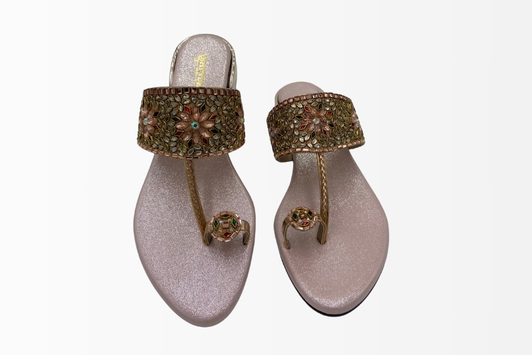Royal Radiance Embellished Flats