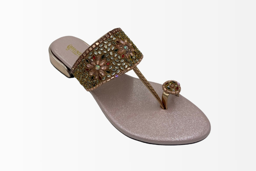 Royal Radiance Embellished Flats
