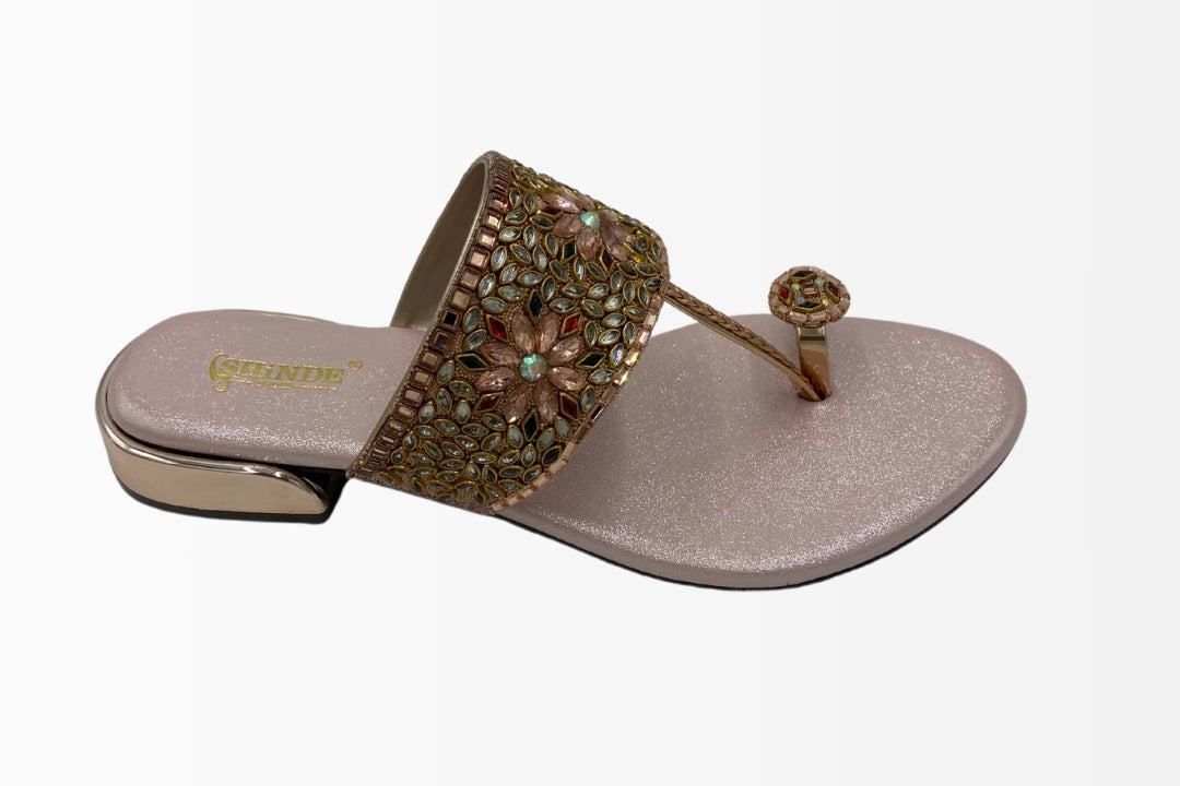 Royal Radiance Embellished Flats