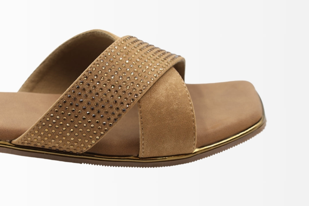 Gleam Luxe Flat Sandals