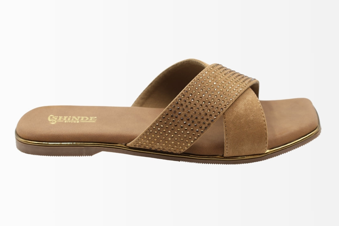 Gleam Luxe Flat Sandals