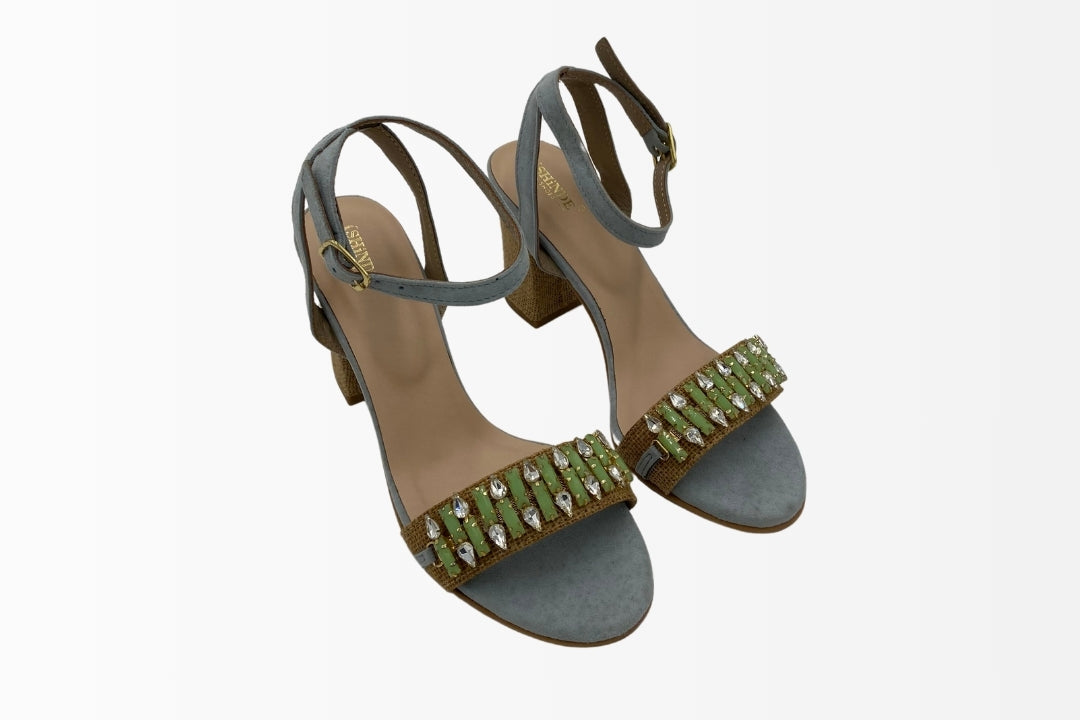 Regal Gemstone Block Heels