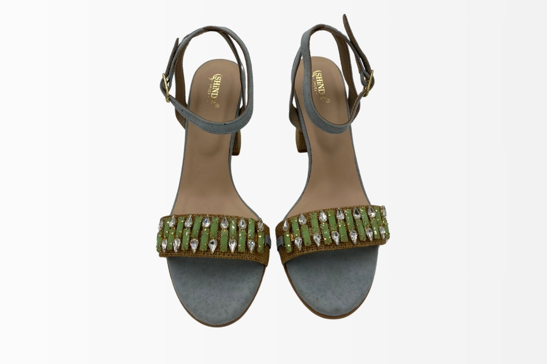 Regal Gemstone Block Heels