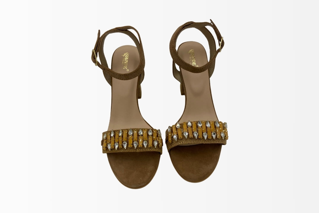 Regal Gemstone Block Heels