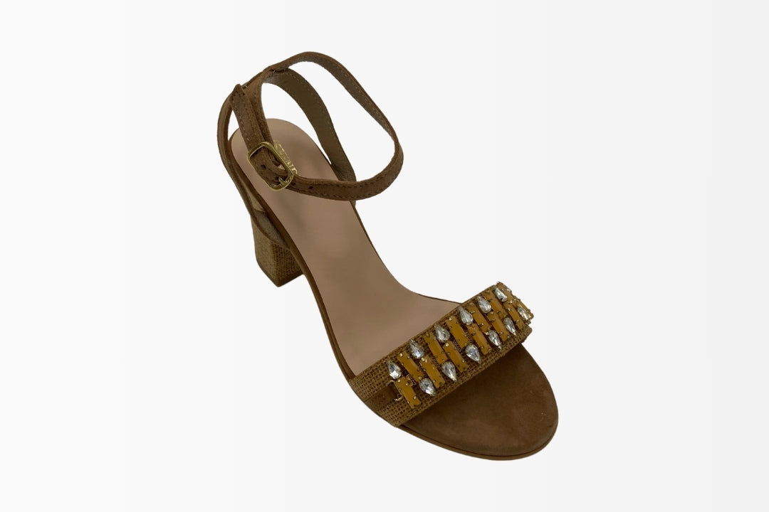 Regal Gemstone Block Heels