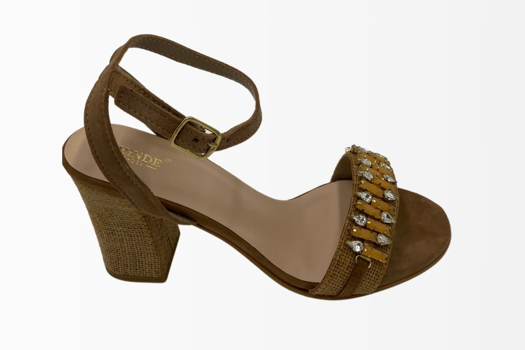 Regal Gemstone Block Heels