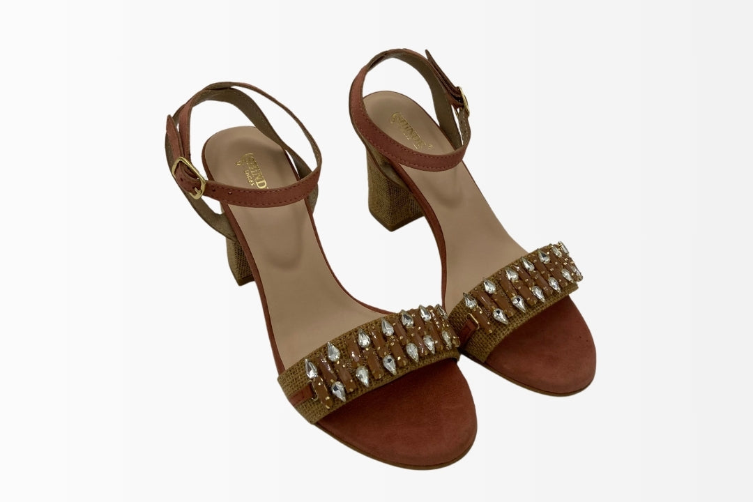 Regal Gemstone Block Heels