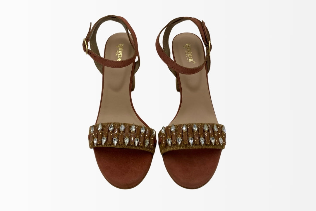 Regal Gemstone Block Heels