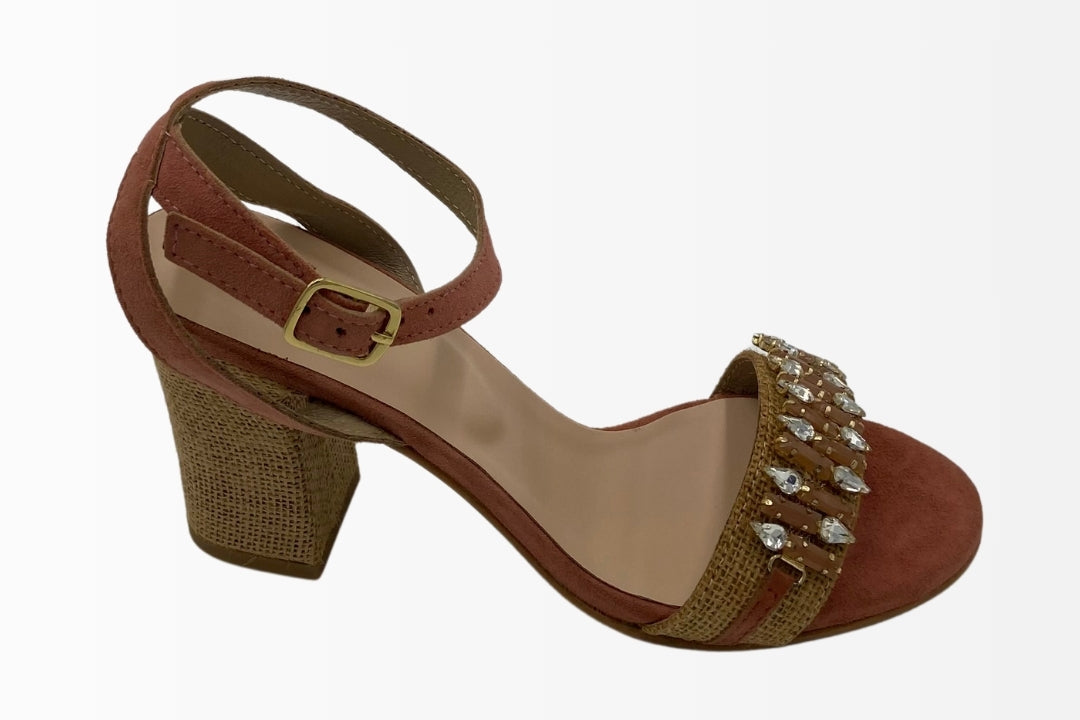 Regal Gemstone Block Heels