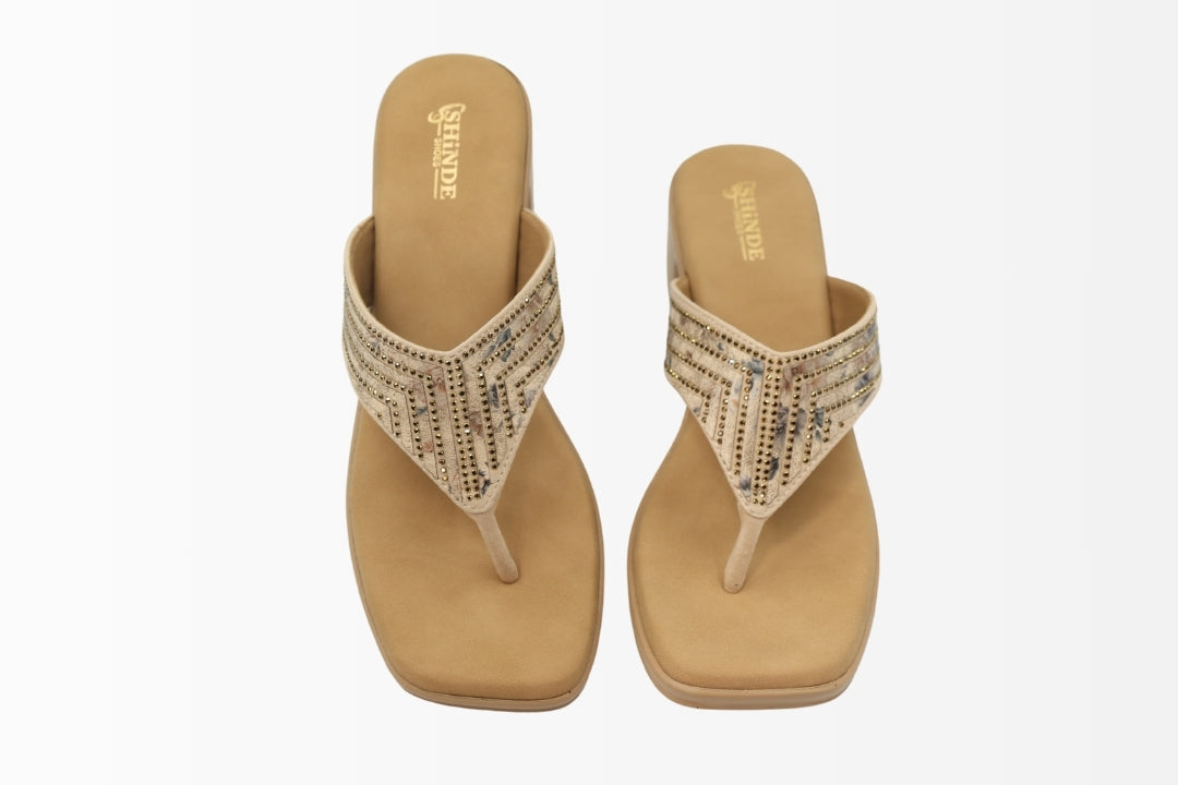 Velvet Luxe Flip-Flops