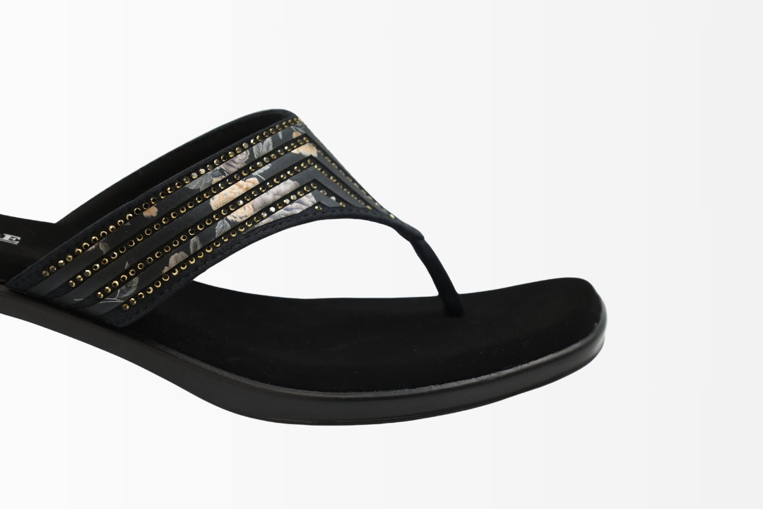 Velvet Luxe Flip-Flops