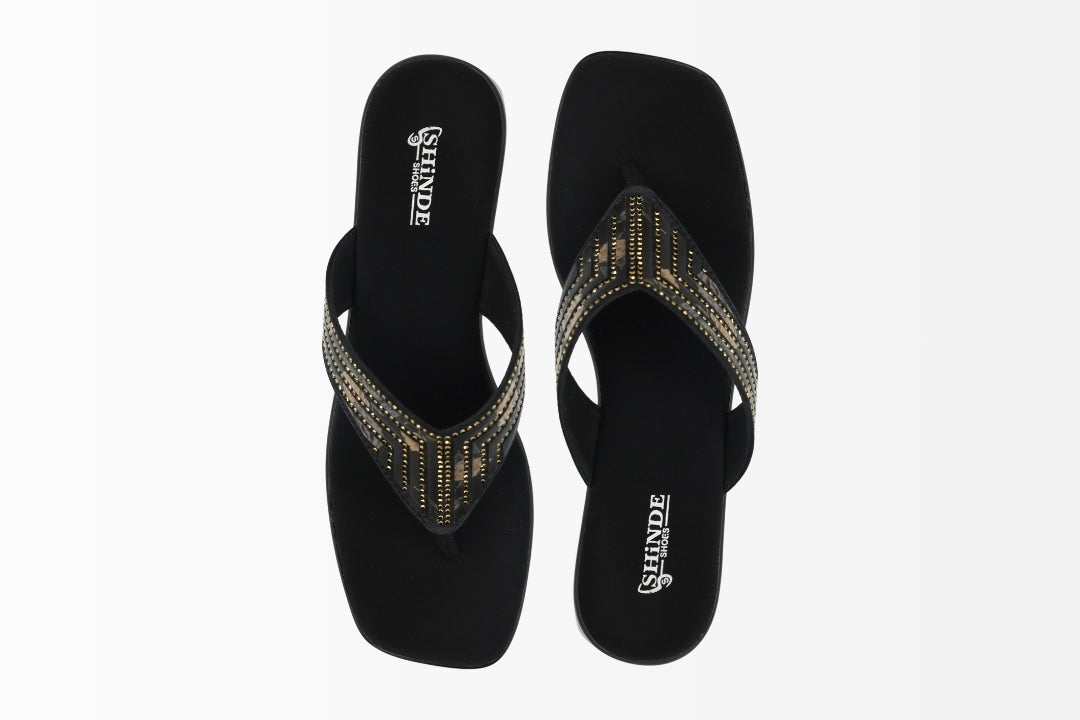 Velvet Luxe Flip-Flops