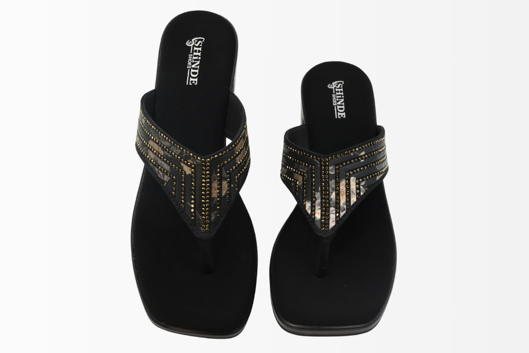 Velvet Luxe Flip-Flops