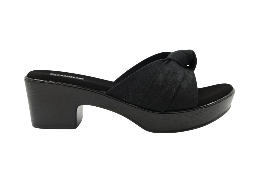 Women Tan Knotted Slip-On Heels