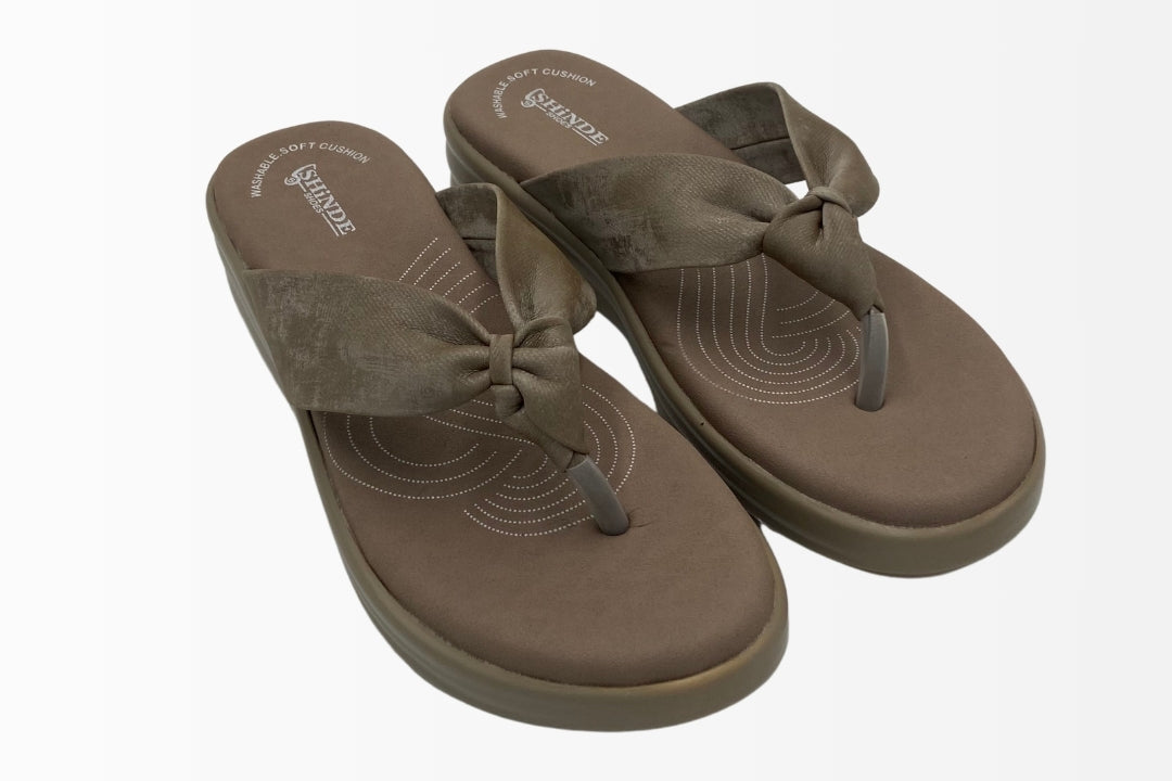 Taupe Knotted Sandals