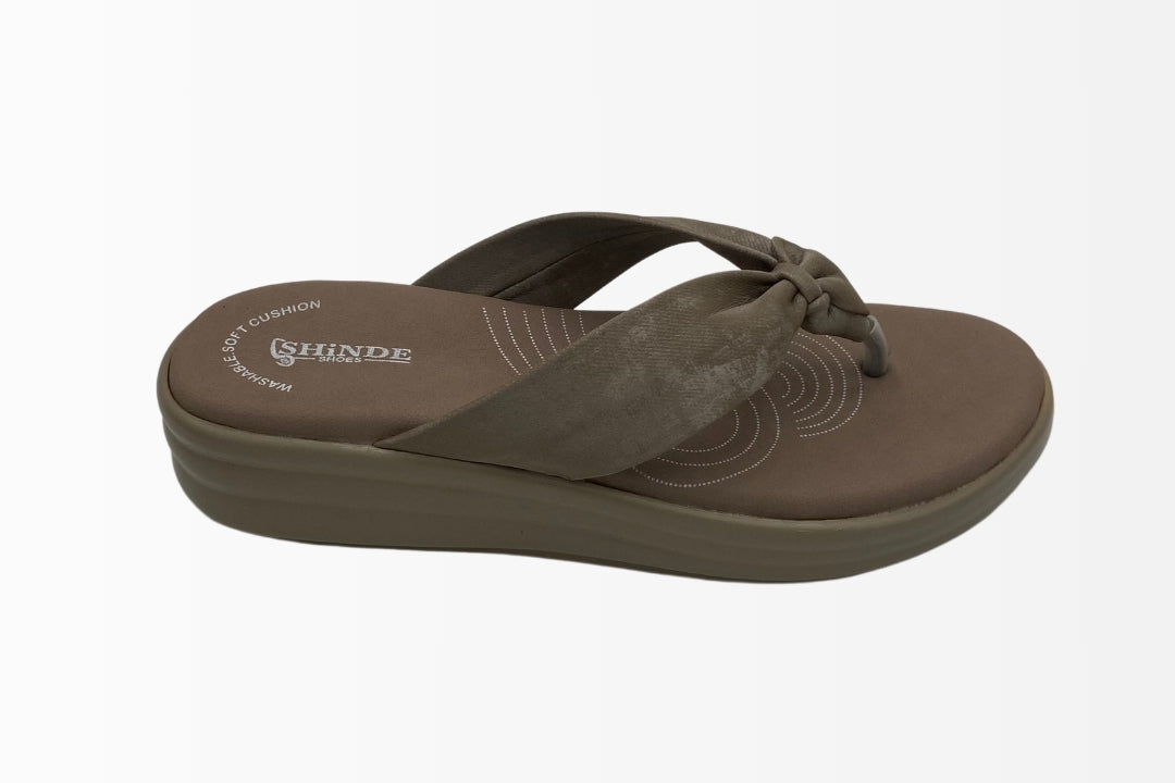 Taupe Knotted Sandals