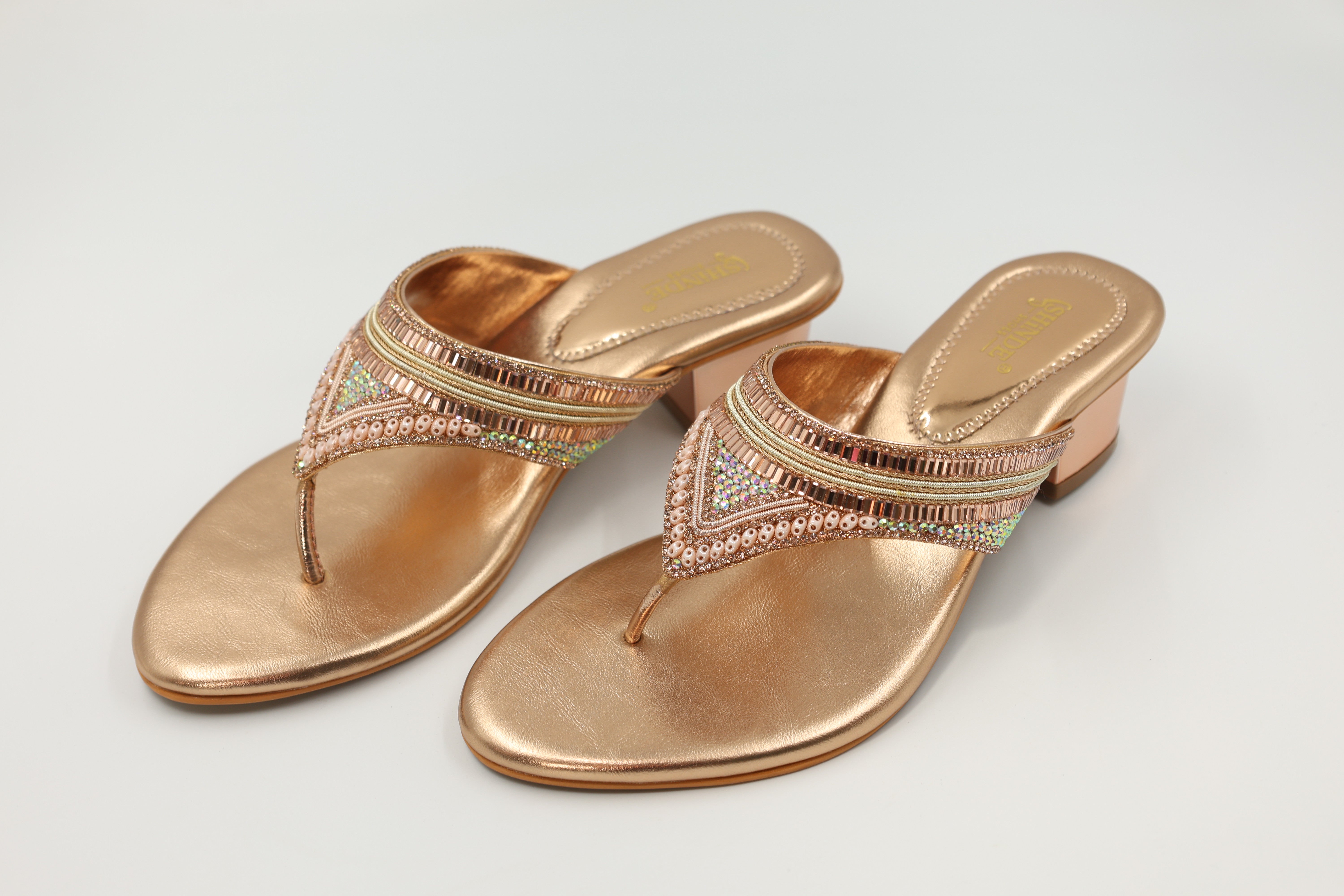Golden Gleam Sandals