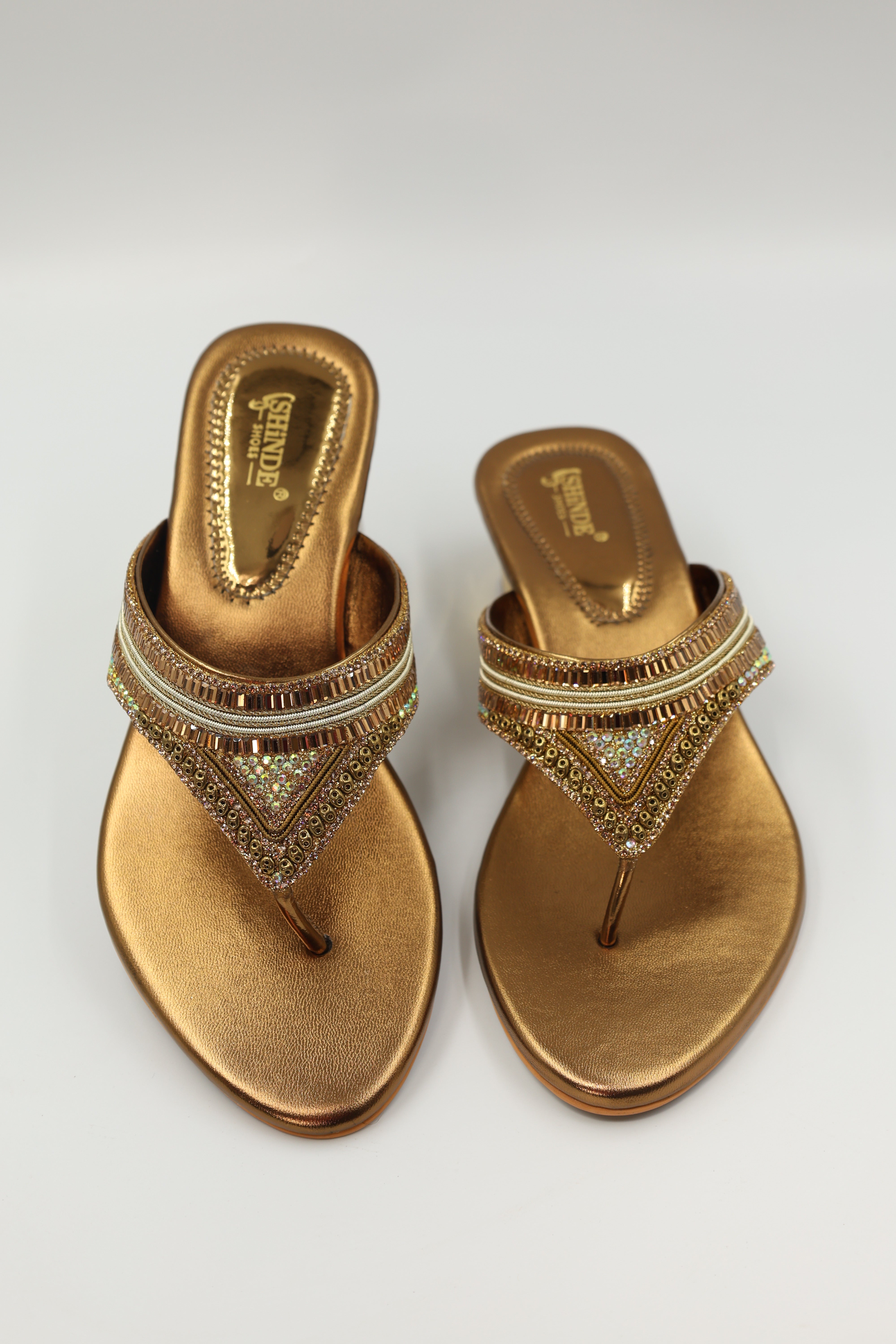 Golden Gleam Sandals