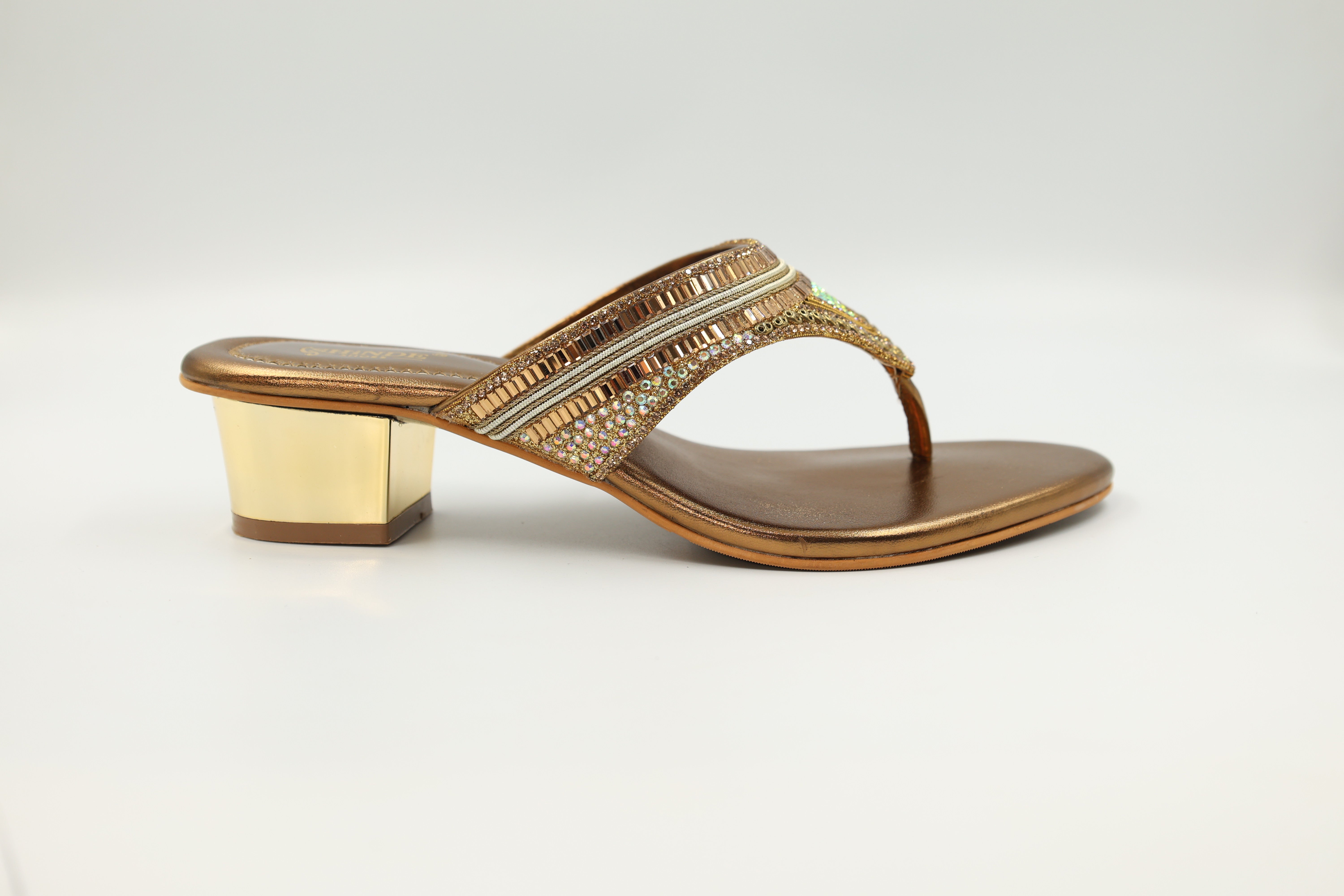 Golden Gleam Sandals