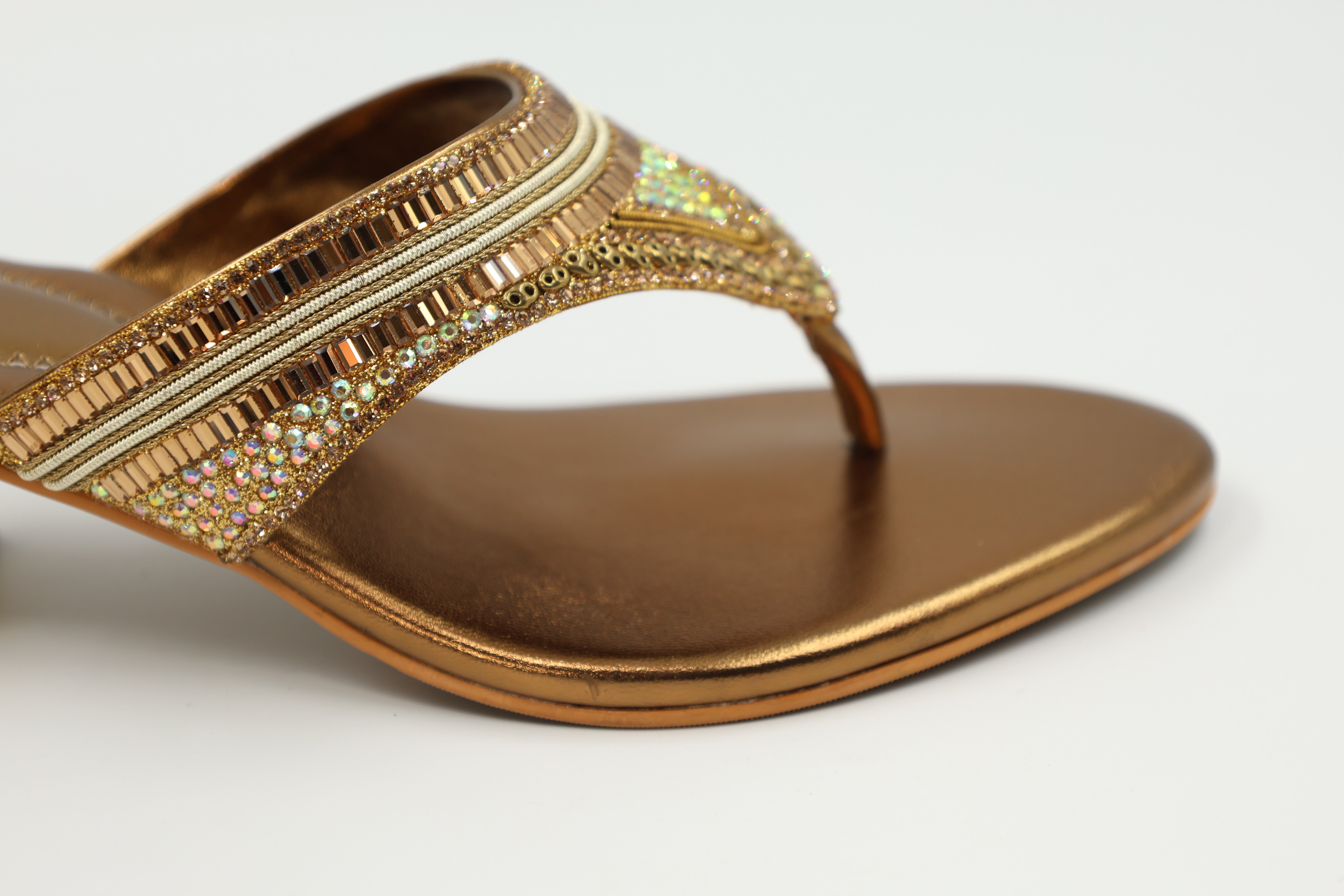 Golden Gleam Sandals