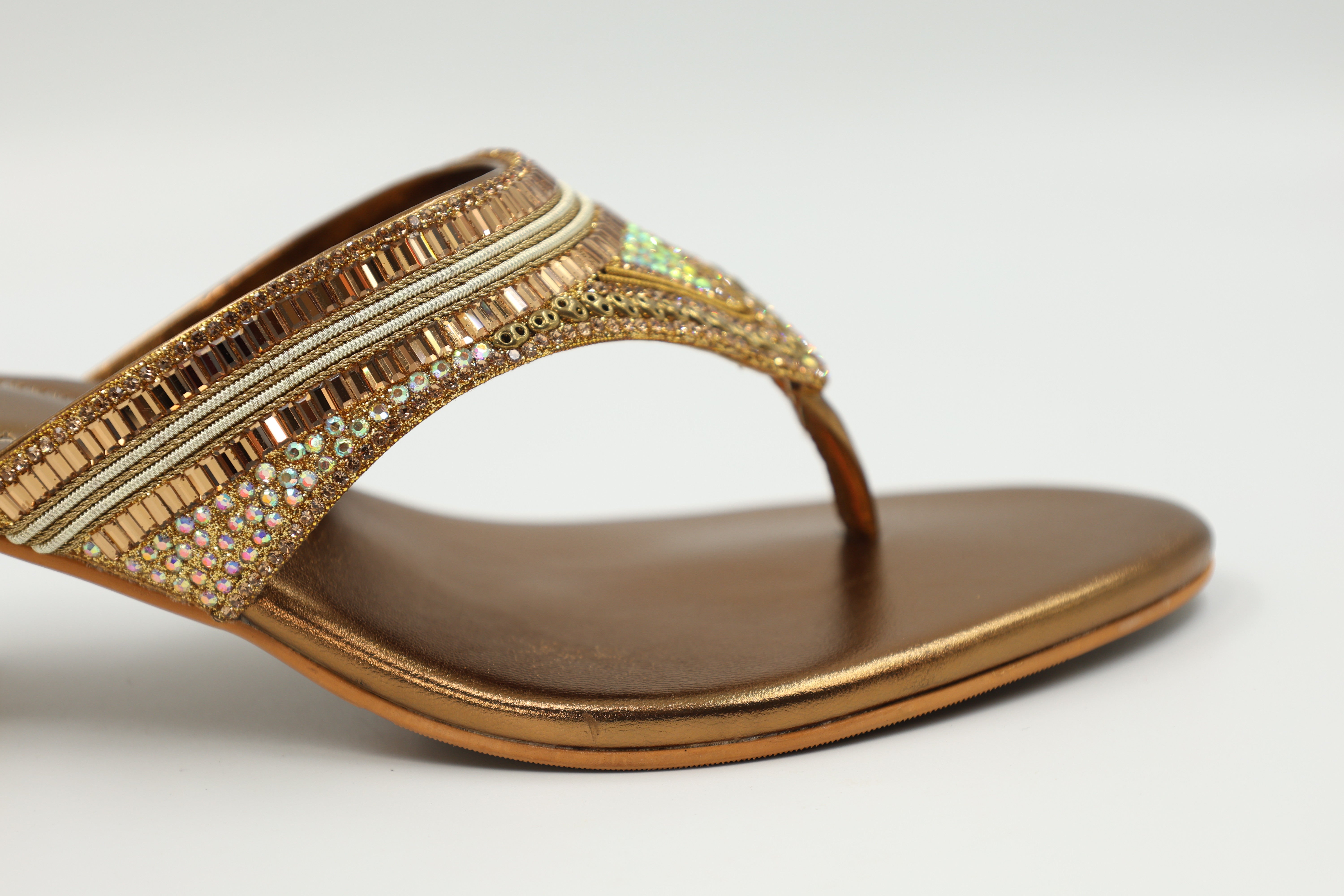 Golden Gleam Sandals
