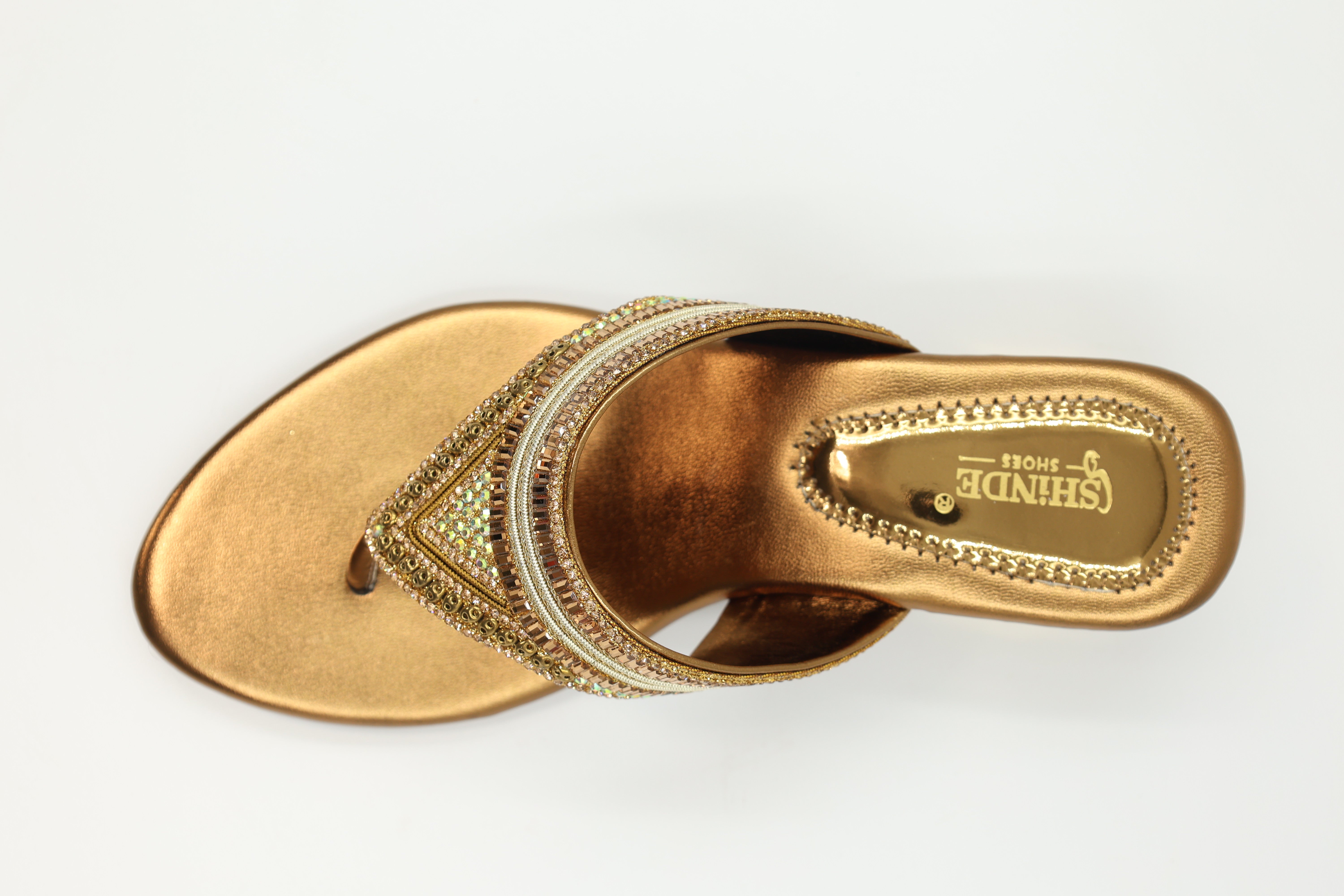 Golden Gleam Sandals
