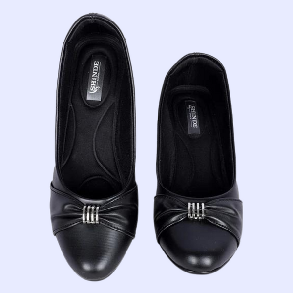 Buy Black Bellarina Formal Shoes for Women – Shinde Shoes